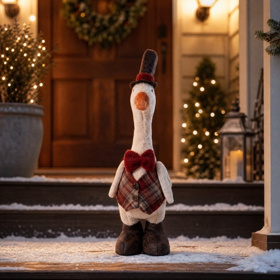 Christmas Gifts - Goose Stuffed Animal –Goose Plush Toy 5"x19" | Soft Stuffed Goose Plush Toy,Surface Washable,Premium Cotton Fill,Christmas Decorations & Birthday Party Favor