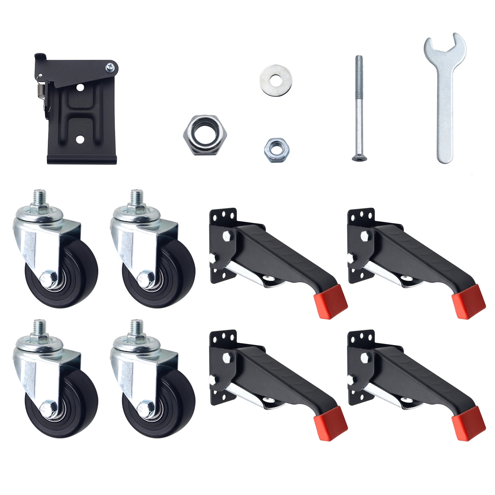 Release Retractable Caster Universal Wheel Workbench Casters Kit