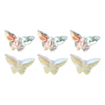 thumbnail image 1 of 6 piezas de adornos de cristal para uñas con forma de mariposa tridimensional, 5 x 8 mm, para manicura, 1 of 5