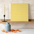 thumbnail image 3 of Ships Next Day Canvas Wall Art 10"x10", Yellow Wood Framed Canvas Print Painting, Country French Rustic Buffalo Plaid Modern Art Ready to Hang Small Picture Wall Decor for Home Kitchen Nursery Office, 3 of 9