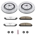 thumbnail image 3 of PowerStop Front Z26 Street Warrior Carbon-Fiber Ceramic Brake Pad and Drilled and Slotted Rotor Kit Fits: CHRYSLER DODGE Select Models K5565-26, 3 of 9