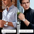 thumbnail image 7 of SKMEI Men's Casual Leather Watch Big Face Watch for Men，Fashion Business Dress Analog Quartz Waterproof Wrist Watch, 7 of 7