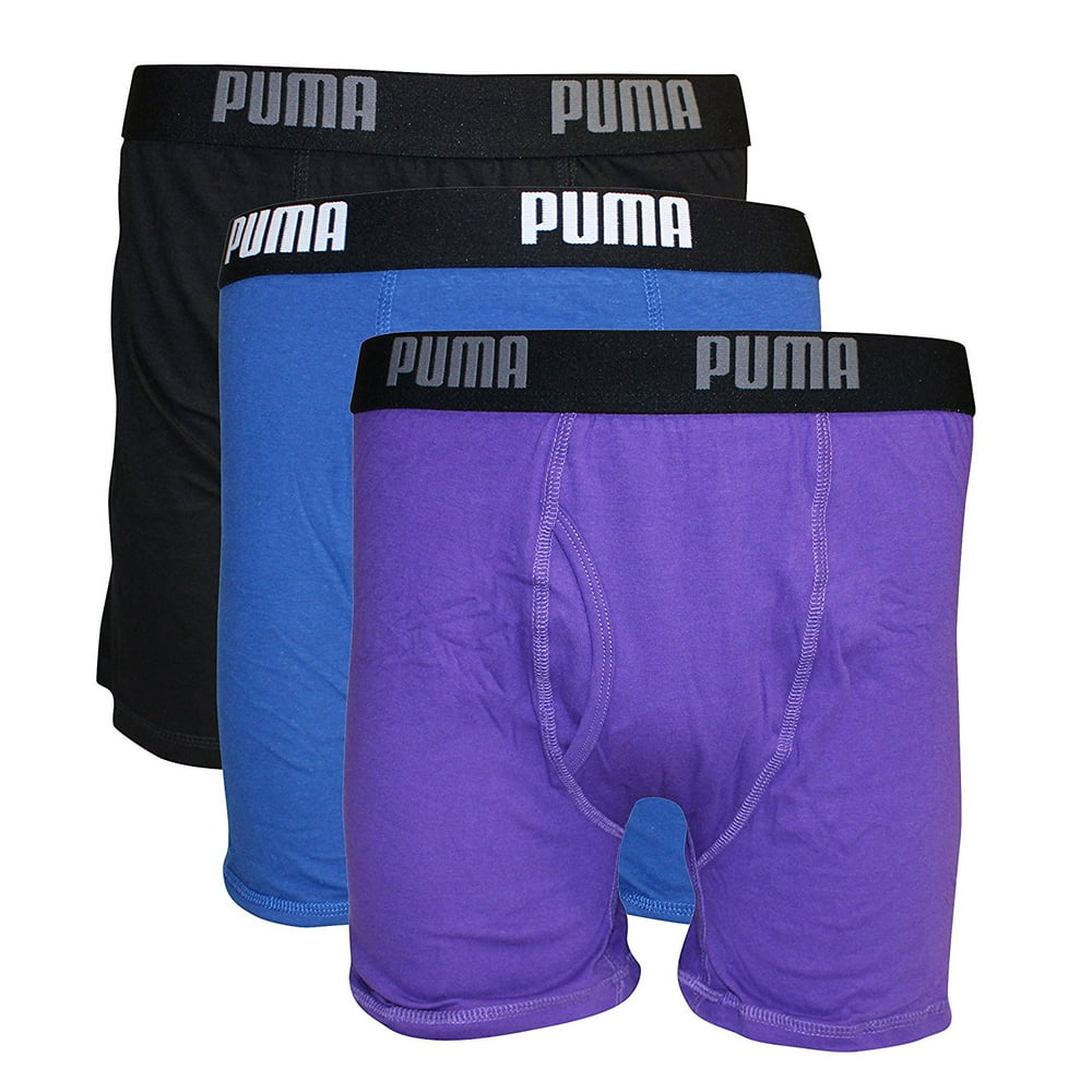 PUMA PUMA Men's 3 Pack Cotton Boxer Briefs