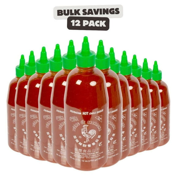 Huy Fong 28 oz. Sriracha Hot Chili Sauce - 12/Case