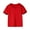 Red, variant on Plebaso Toddler Baby Boys Girls Summer Cotton Short Sleeve T-shirt Top Solid Color Casual Sports Tees