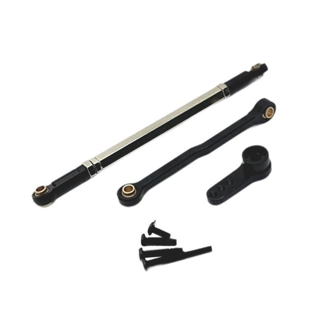 tamizeot Versatile RC Steering Servo Metal Link Rods Suitable For 1/12 RC Cars Including MN168 MN82 Car Push Rod LC79 MN78 black