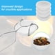 thumbnail image 5 of Juego de cuenco y taza para crisol de cerámica pequeño para derretir, incluye pinzas para látigo y mango, kit de crisol de cuarzo para derretir metal, 5 of 7