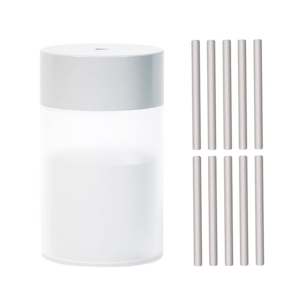 Humidificateur à Brume Colorée 260 Ml/9 Oz avec 10 Cotons-Tiges de Rechange, Diffuseur d'Aromathérapie, Sept Lumières d'Ambiance et Arrêt Automatique pour Bureaux, Chambres, Bureaux à Domicile et Chambres de Bébé