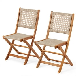Noble House Positano Wooden Foldable Patio Dining Side Chair in