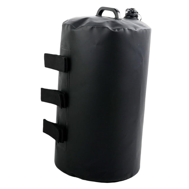 Carpa de agua ligera, resistente al agua, PVC, estable, fácil de usar, ahorra espacio, color negro, resistente al viento, para patio. Carga 20 kg de agua