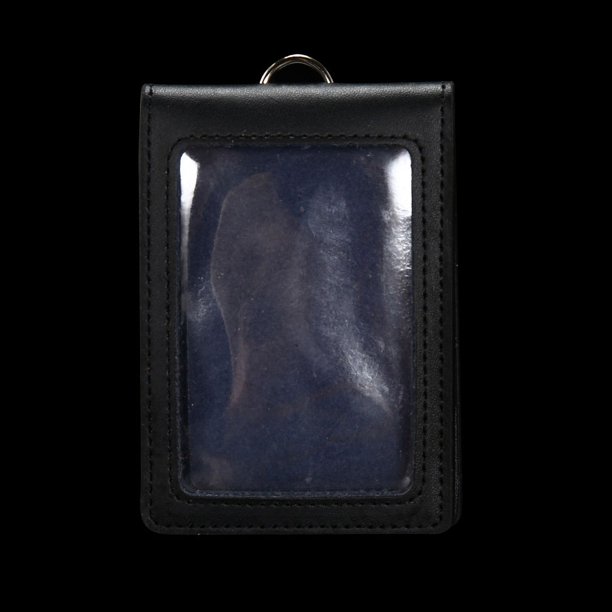 Estuche para documento de identidad con permiso de trabajo, de cuero, plegable, con ranura para varias tarjetas para el aeropuerto, con cordón, estuche protector para documento de identidad, etiqueta