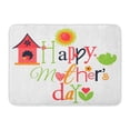 thumbnail image 1 of YUSDECOR Border Pink Baby Happy Mothers Day Clipart Celebration Rug Doormat Bath Mat 23.6x15.7 inch, 1 of 1