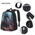 thumbnail image 3 of Bingfone Urban Mechanical Dragon for Backpack Lunch Bag Pencil Case Set, Large Capacity School Backpack Combination Three-piece Set, Unisex, 3 of 7