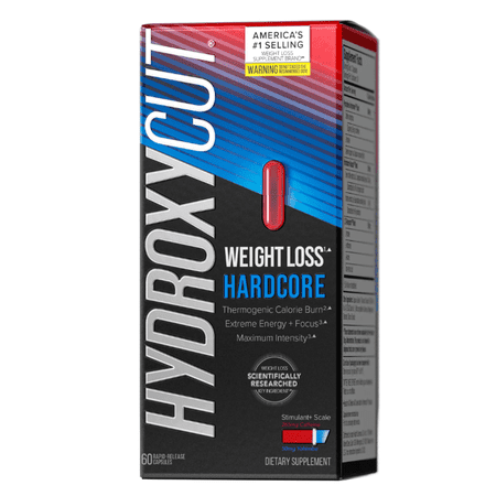 Hydroxycut Hardcore Scientifically Tested Energy & Weight Loss Pills, Capsules, 60 Ct.