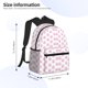 thumbnail image 2 of Balery Pink Paw Mochila para Mujeres y Hombres, Mochila Ligera Casual para Viajes, Mochila Clásica Básica para la Universidad, 2 of 6