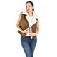 thumbnail image 4 of Chaleco tipo biker con borrega Roman Fashion /Juvenil, 8343 (Cafe) cafe XG, 4 of 5