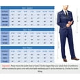 thumbnail image 4 of Wehilion Mens Suits Set Slim Fit Men 3 Piece Dress Suit Prom Blazer Wedding Formal Jacket & Vest & Pants Navy Blue XL, 4 of 7