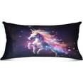 thumbnail image 2 of GZHJMY Dream Starry Unicorn Body Pillow Cover with Zipper, Soft and Cozy Fuzzy Fleece Body Pillow Case Cover 21 x 54 in,Plush Long Body Pillow Pillowcase Home Decor, 2 of 7