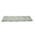 thumbnail image 2 of Shabby Flora Floor Pillow Lounger Cover, Nostalgic Diagonal Bold and Thin Stripes Geometric Simplistic, Nap Mat Printed Fabric Case for 5 Pillows, 88" x 36", Almond Green Apricot, by Ambesonne, 2 of 5