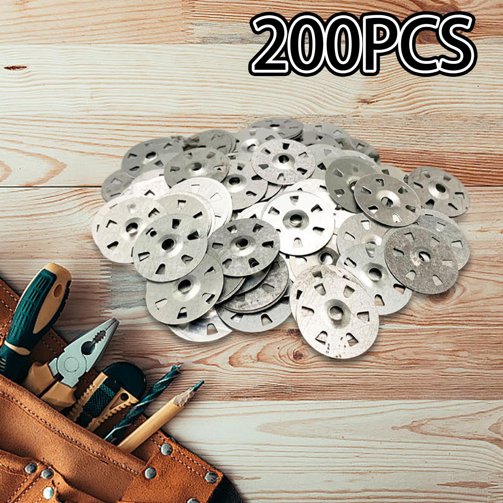 Zxpjkyu 200 Pieces Flat Washers for Screws and Nail, Load Spreading Washer, Flat Washers Six Hole
