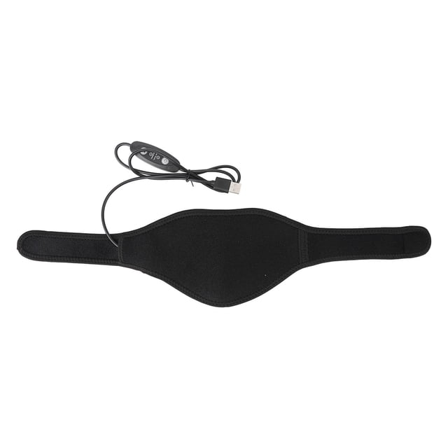 Masajeador de cuello con calefacción, masaje de vibración de 5 engranajes, envoltura de cuello con calefacción USB lavable para uso doméstico, trabajo de oficina