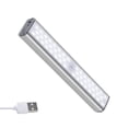 thumbnail image 2 of Debajo de las luces del gabinete Barra LED 680lm Motion Sensor Sensor Lámparas USB Tubo Cuerpo Humano Inducción 180 ° Dormitorio Noche Iluminación Hotel Blanco Luz 46led Monstrate HA011863-02B, 2 of 7