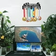 thumbnail image 7 of Skydive Medal Holder Display Hanger Rack Frame for Skydive Athletes Sturdy Black Steel Metal Wall Mounted Hooks Medal Rack Display Kid's Gift, 7 of 7