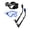 Black & Clear Blue, variant on AEGEND Adult Snorkel Set, Travel Size Snorkeling Gear for Adults, 3 Window Anti-Fog Panoramic View Scuba Diving Mask and Dry Top Snorkel Combo