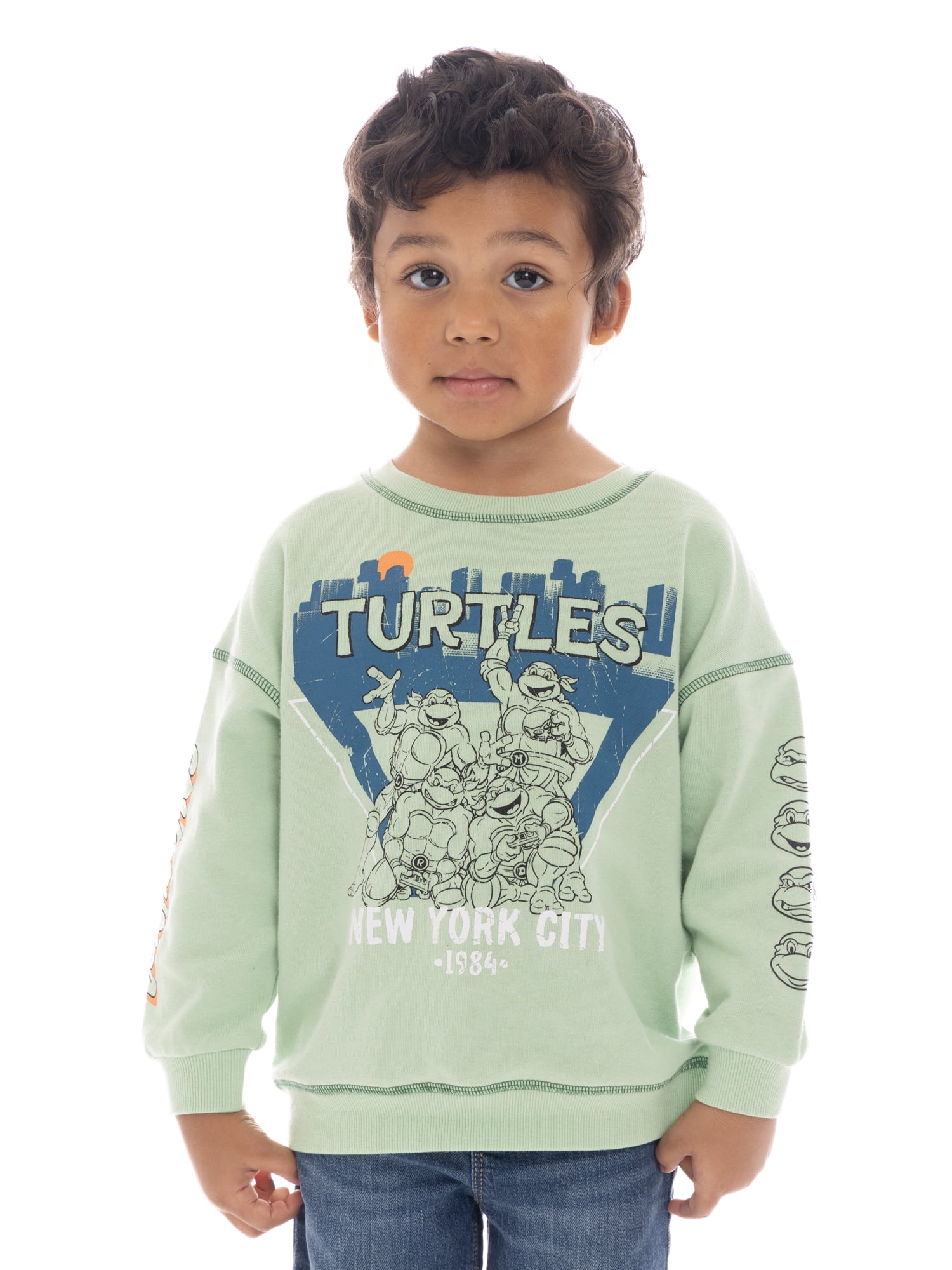 TMNT Toddler Boy Graphic Crewneck Sweatshirt, Sizes 12 Months- 5T