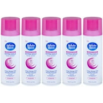 5 Pack White Rain Scented Extra Hold Aerosol Hair spray 7 oz Each