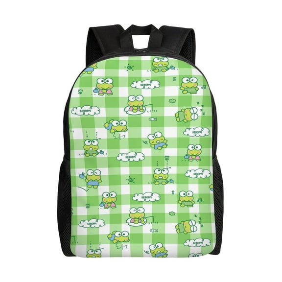 Keroppi Backpack Lightweight Daypack Large Capacity Travel Work School Back Pack Novelty Computer Bag Laptop Bag