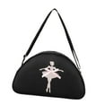 thumbnail image 3 of Bolsa de baile de ballet Bolsa de gimnasio Bolsa de lona pequeña con correa ajustable dulce multifuncional , NEGRO, 3 of 8
