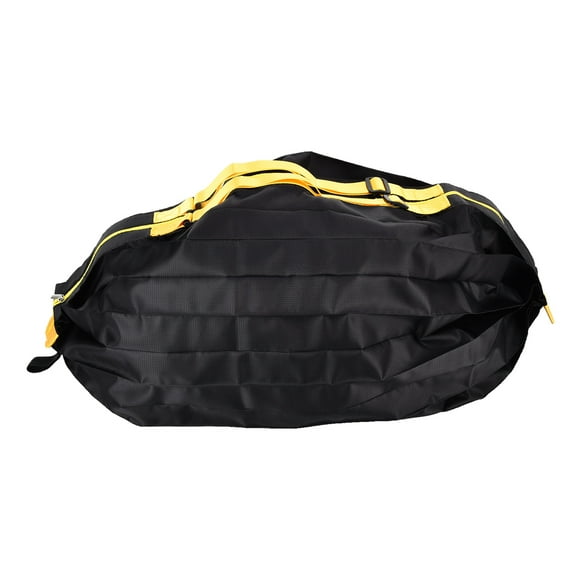 Elegante bolsa de compras reutilizable, plegable, portátil, de alta capacidad, impermeable (negro puro)