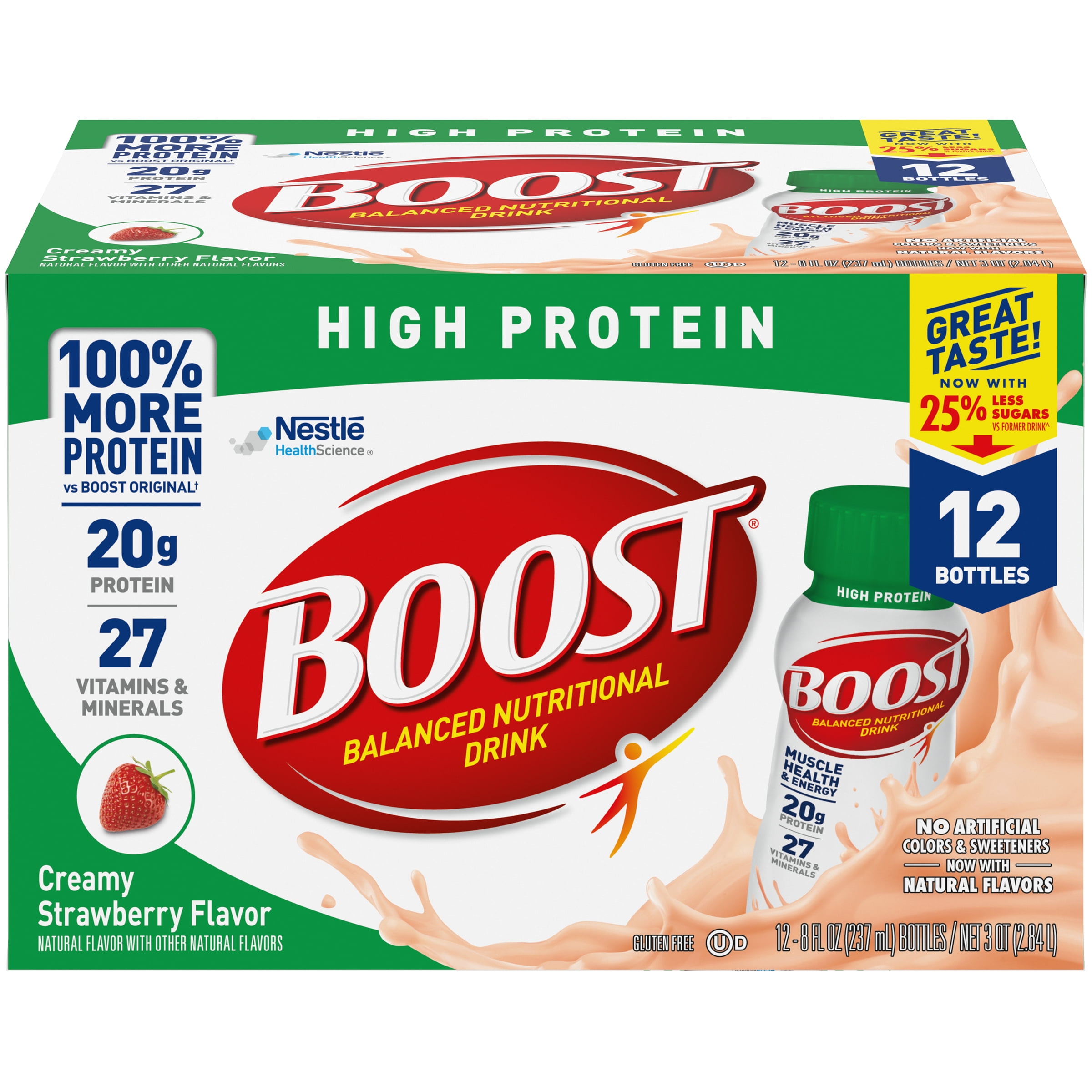 BOOST High Protein Nutritional Drink, ReadytoDrink Shake, 20 Grams