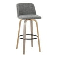 thumbnail image 4 of Toriano 30" Fixed-Height Bar Stool, Bar Chairs, Swivel Bar Stools, Bar Stools Set of 2, 4 of 6