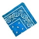 thumbnail image 5 of Bandana de algodón Colcomx con estampado de cachemira Paisley Azul, 5 of 6