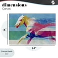 thumbnail image 4 of Stupell Industries Modern Abstract Horse In Stripes Canvas Art, 24 x 16, by Chromatic Storm Studio, 4 of 8