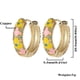 thumbnail image 3 of Colorful Evil Eye Charm Earrings With Shiny Crystal Zircon Golden--Blue|Model code4722 Blue, 3 of 4
