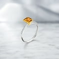thumbnail image 4 of Gem Stone King 1.83 Ct Yellow Citrine E-F Lab Grown Diamond 925 Silver and 10K Yellow Gold Ring (Size 8), 4 of 4