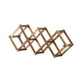 thumbnail image 4 of jifeng Rack,Countertop, Bottle Stand Display Shelf Organizer Stackable Storage Holder Freestanding for Pantry Bar brown hold 5 bottles, 4 of 9