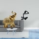 thumbnail image 2 of Estatua De Elefante Pensador, Adorno De Escritorio, Artesanía De Resina, Escultura De Animal, Figura Decorativa, Colección, Escultura Moderna De Mesa Simple Para Estante, Dormitorio,, 2 of 8