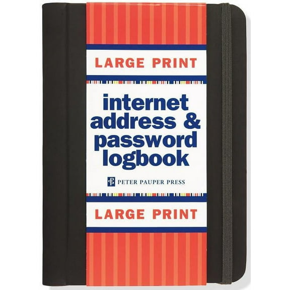 Large Print Internet Address & Password Logbook