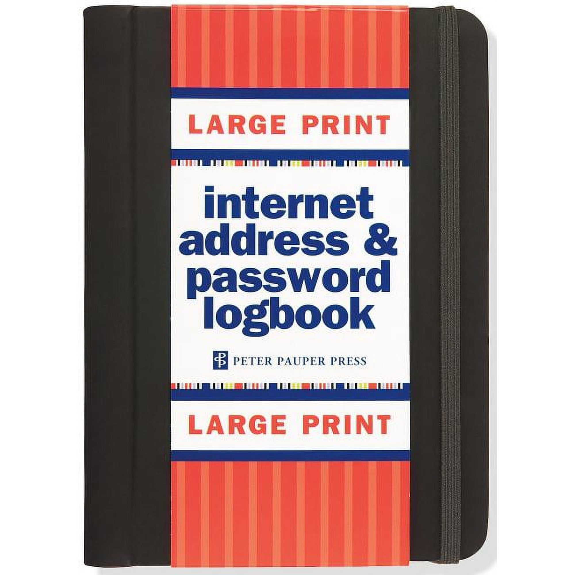 Large Print Internet Address & Password Logbook
