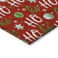 thumbnail image 3 of Addison Rugs Chantille Indoor/Outdoor Transitional Holiday Red Machine Washable Round Rug, 8' x 8', 3 of 7