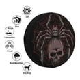 thumbnail image 4 of Honeii Spider with Skull Print Tire Covers, Waterproof Anti-UV Sun Snow Rain Tire Covers for Trailers, RV, Camper, SUV, Truck-17 inch, 4 of 6