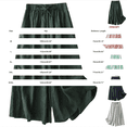 thumbnail image 3 of Wide Leg Pants Woman Cotton Linen Loose Waist Slimming Ankle Length Culottes Casual Wide Leg Pants Flowy Pants, 3 of 5
