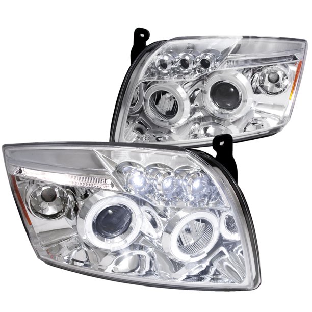 SpecD Tuning Projector Led Headlights Chrome for 20072012 Dodge