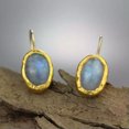 thumbnail image 3 of HOOUN Silver Blue Cubic Zirconia Dangle Drop Earrings Hook Women Wedding Jewelry-#3, 3 of 5