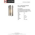 thumbnail image 2 of PLC Lighting Girasole 1 Light Sconce in Satin Nickel - 1666-SN, 2 of 2