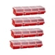 thumbnail image 4 of Organizador de tornillos de 4 compartimentos, separador, cajas, estuches para tornillos. Rojo, 4 of 9